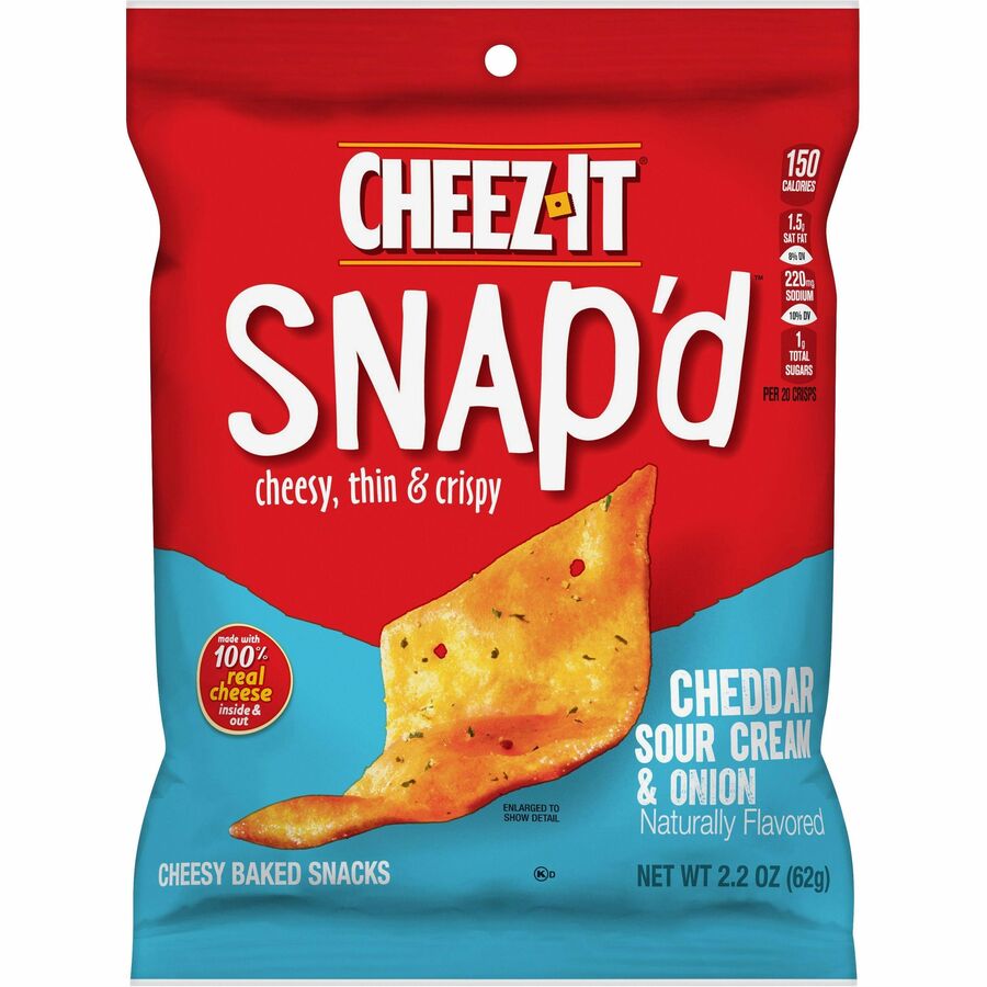 Cheez-It Snap'd Cheddar Sour Cream & Onion Crackers (11460)