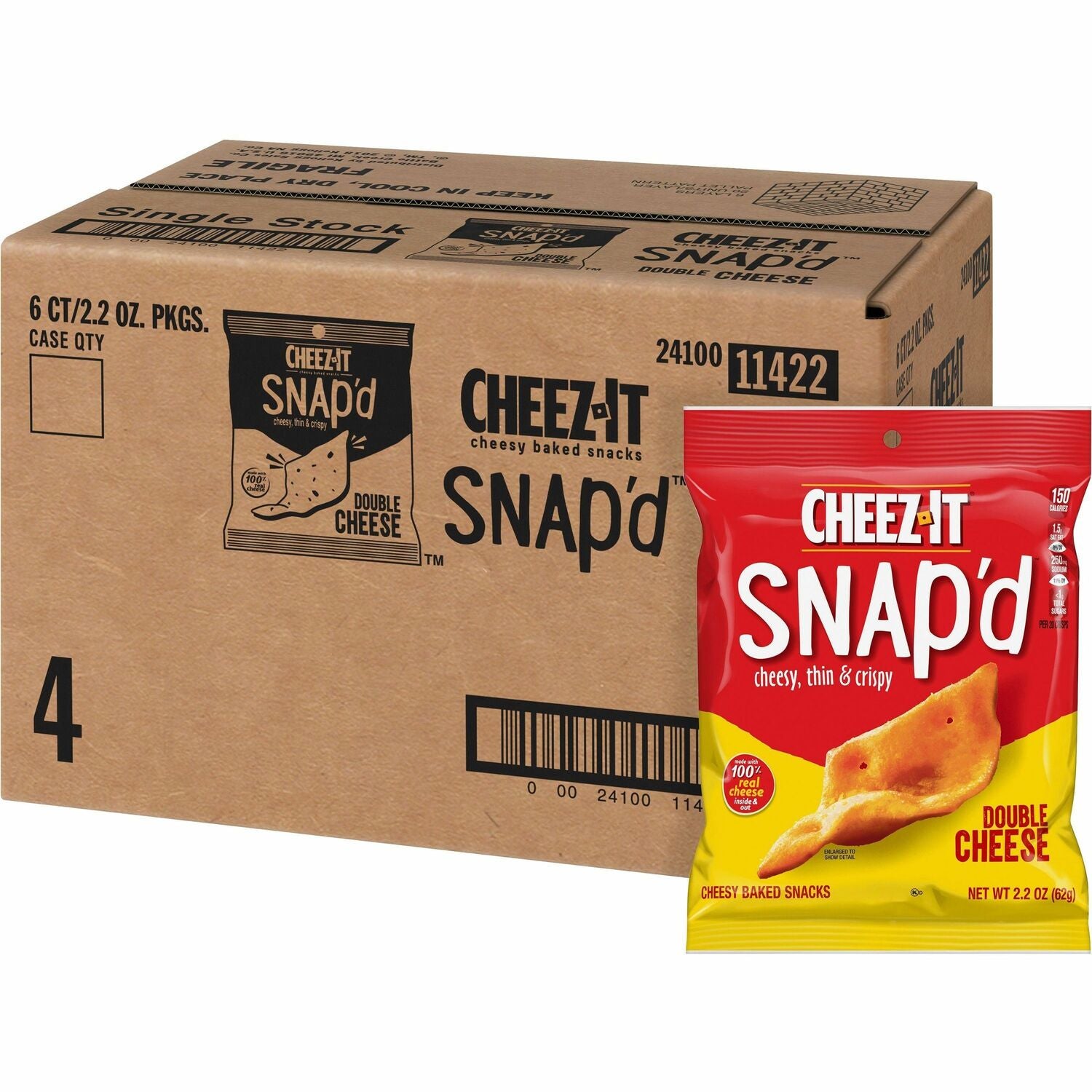 Cheez-It Snap'd Double Cheese Crackers (11422)