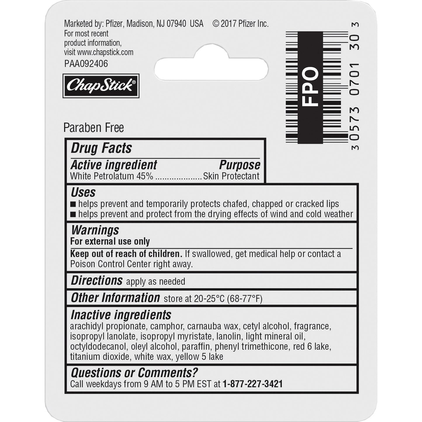 ChapStick Classic Original Lip Balm (70130)