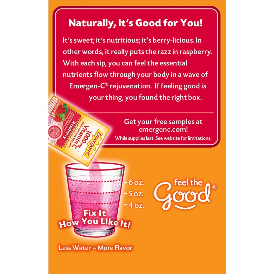 Emergen-C Raspberry Vitamin C Drink Mix (30201)