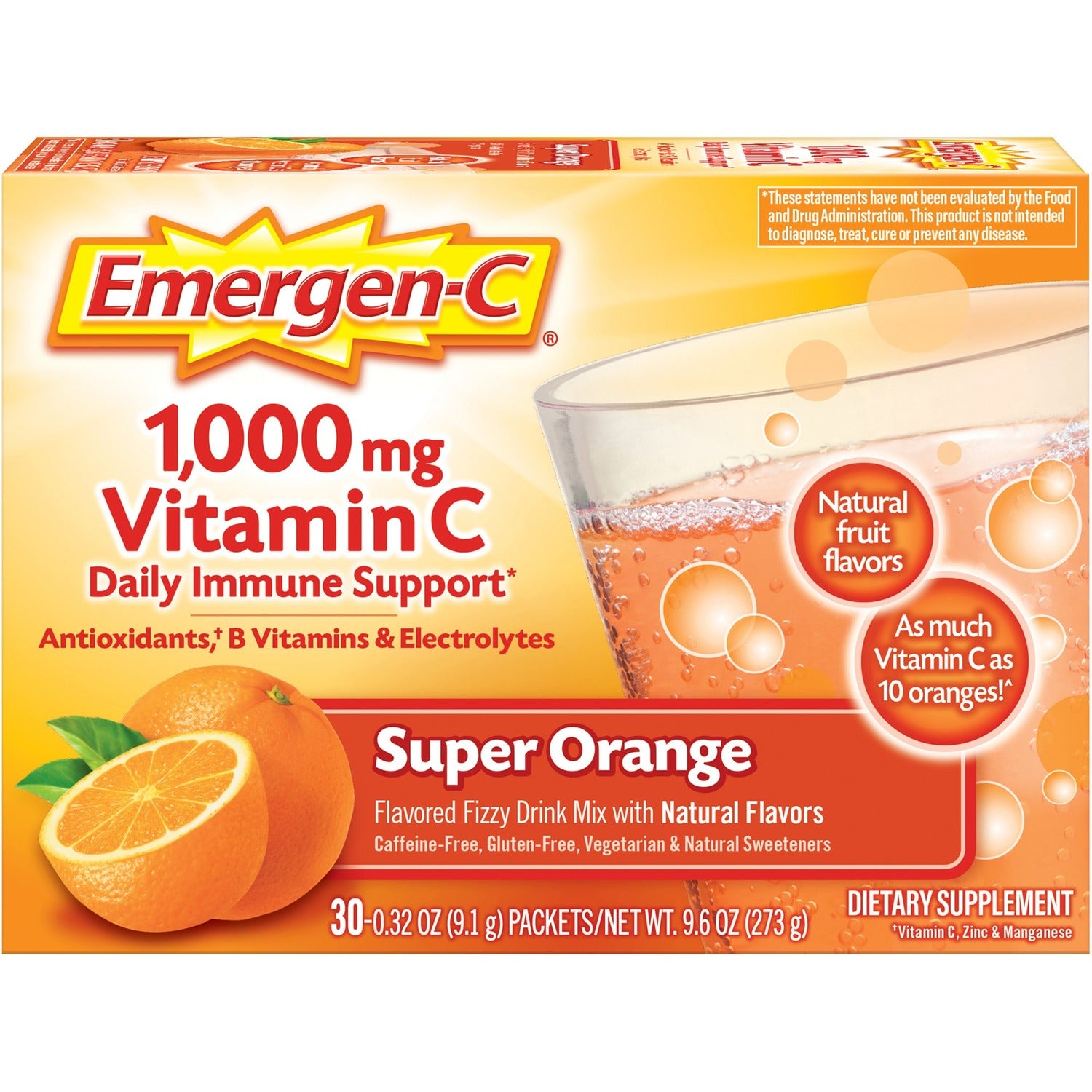 Emergen-C Super Orange Vitamin C Drink Mix (30203)