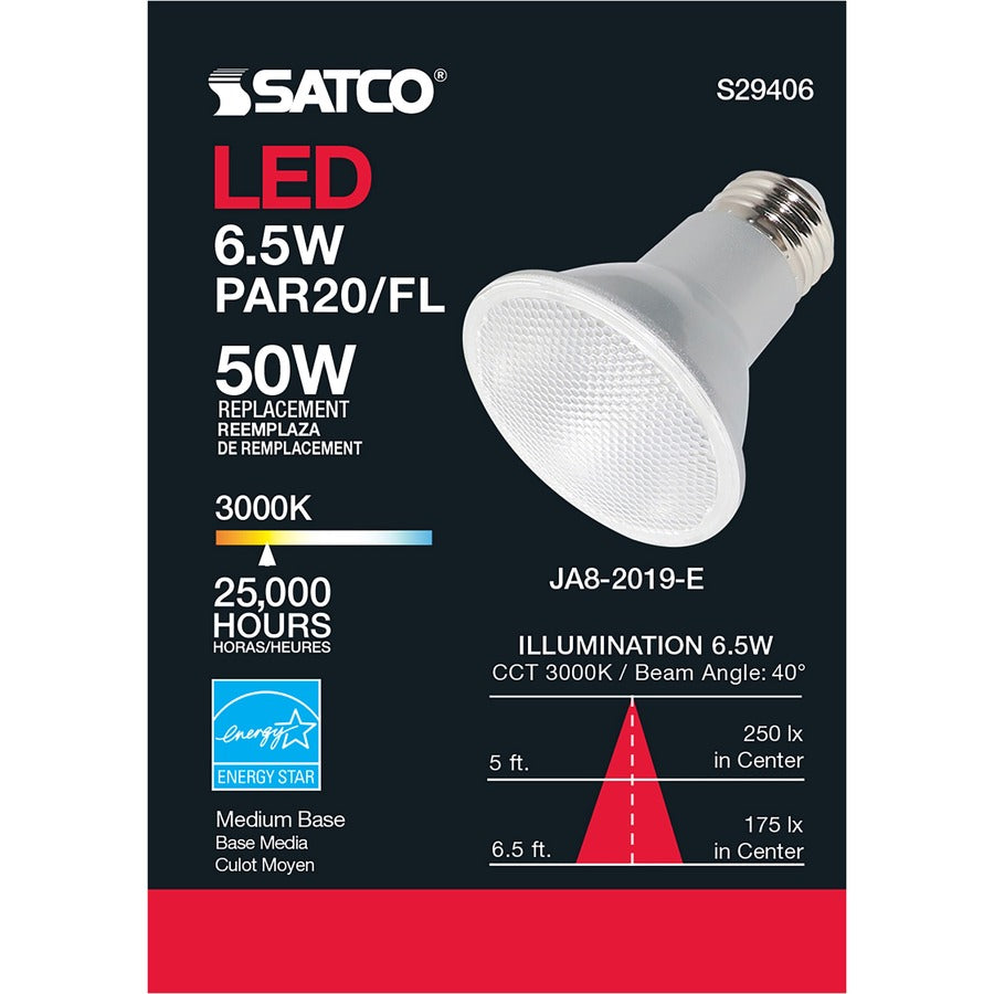 Satco 6.5W PAR 20 LED Bulb (S29406)