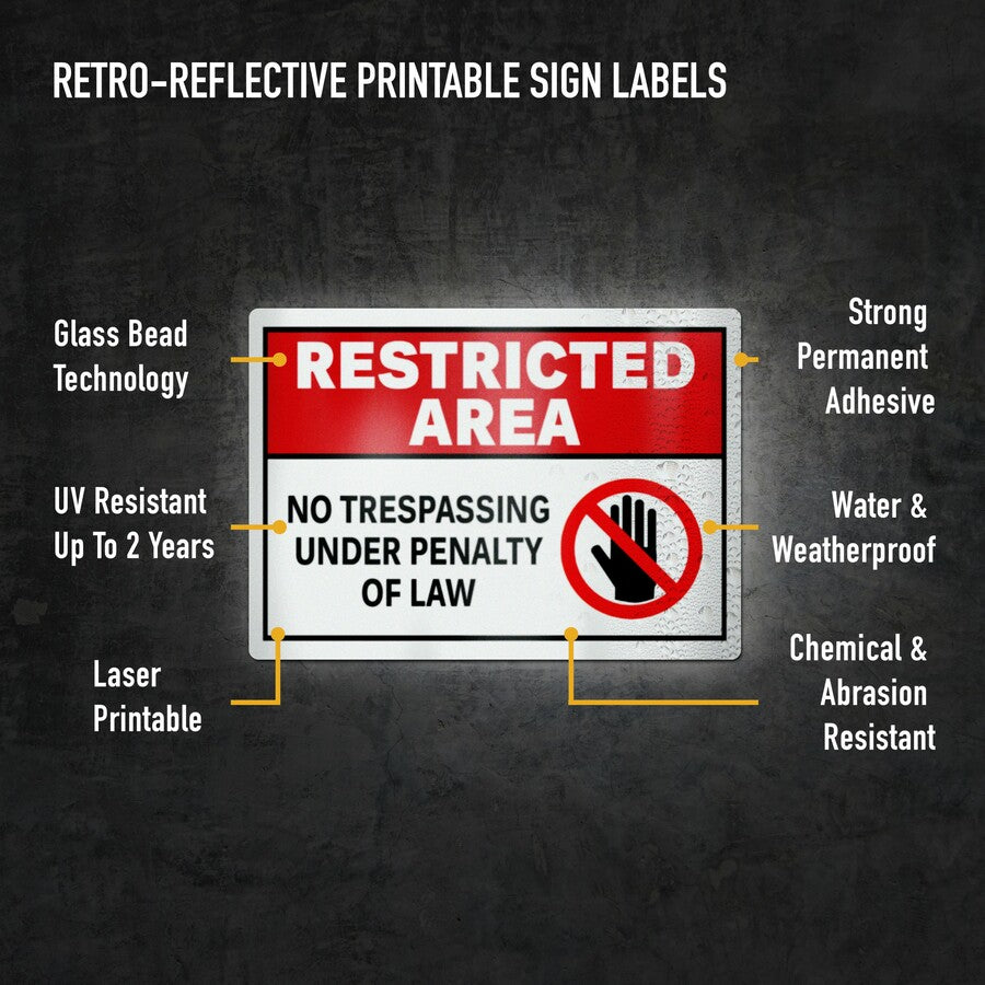  Reflective Sign Labels (61584)