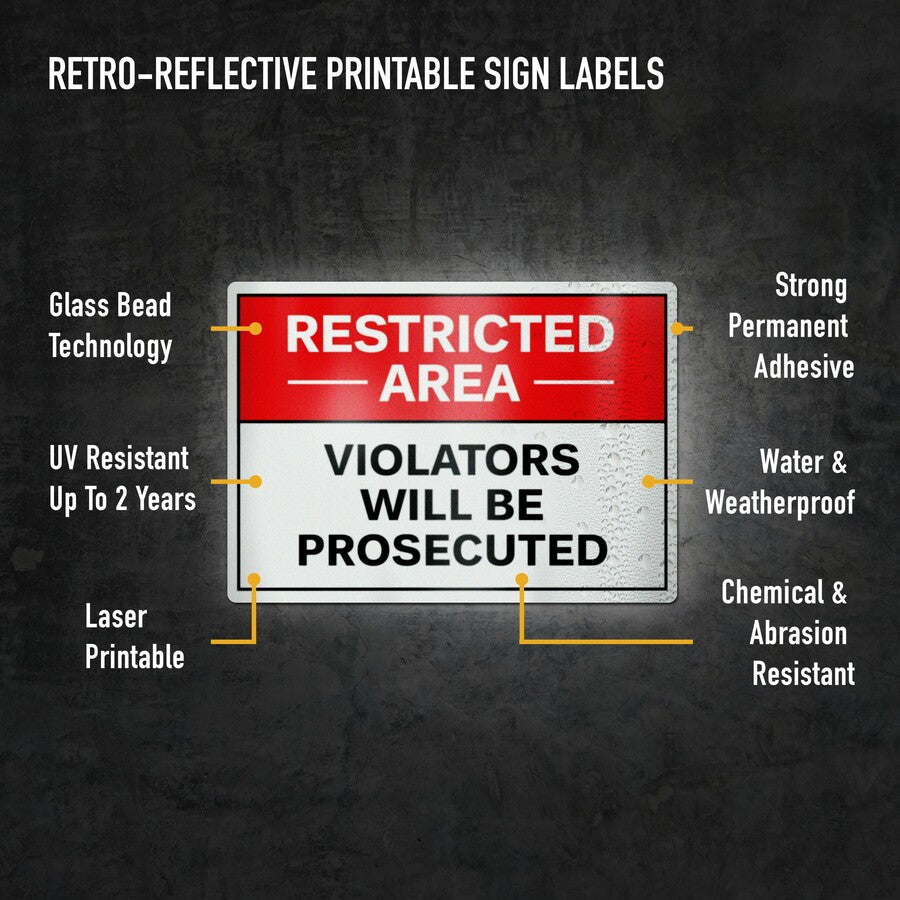  Reflective Sign Labels (61582)