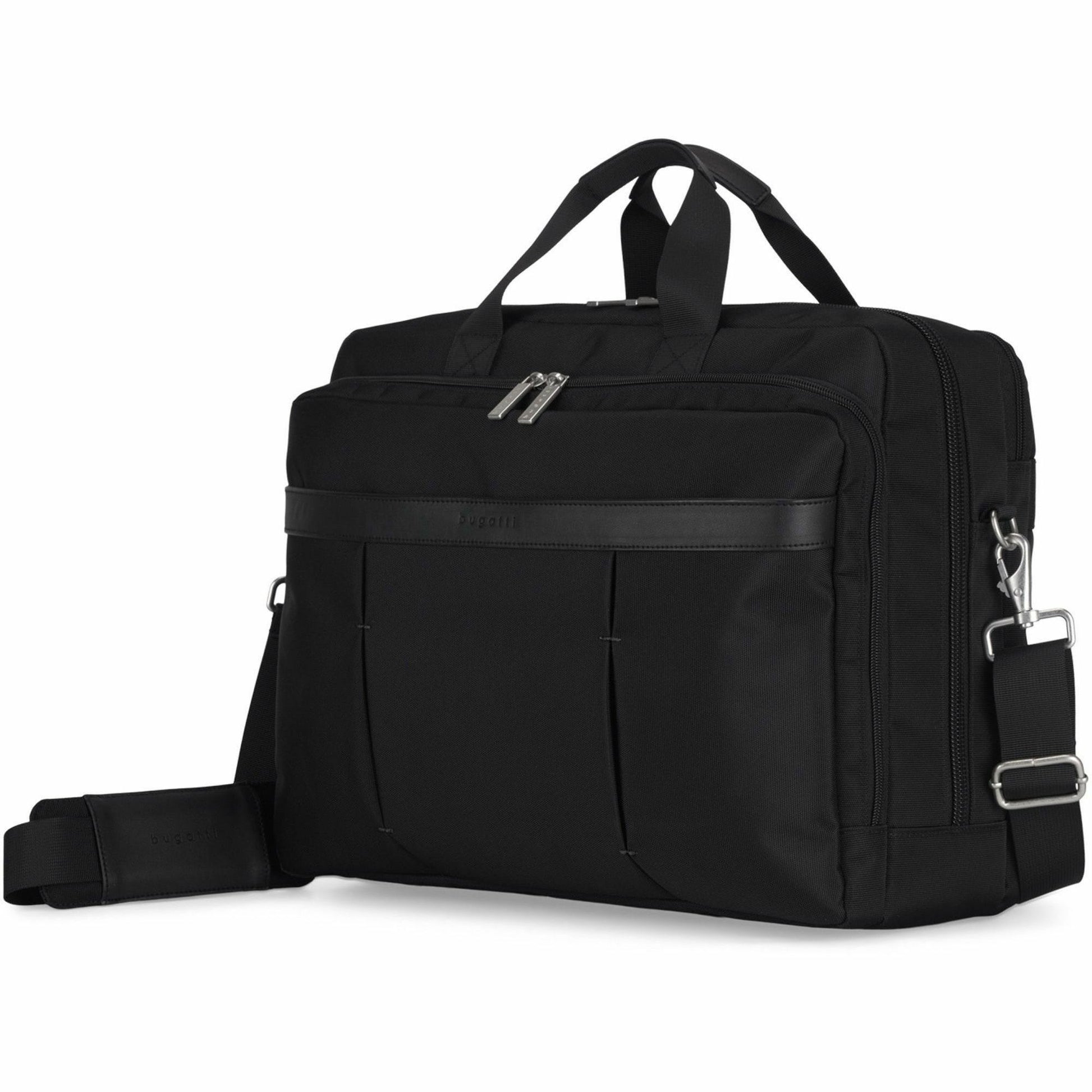 bugatti Gregory Carrying Case (Briefcase) for 17" to 17.3" Notebook - Black (EXB1707BLK)