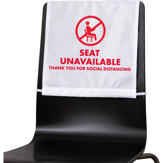 Advantus Seat Unavailable Distancing Chair Covers (98058)