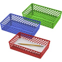 Officemate Achieva Large Supply Basket, Assorted Colors, 3/PK (26208)