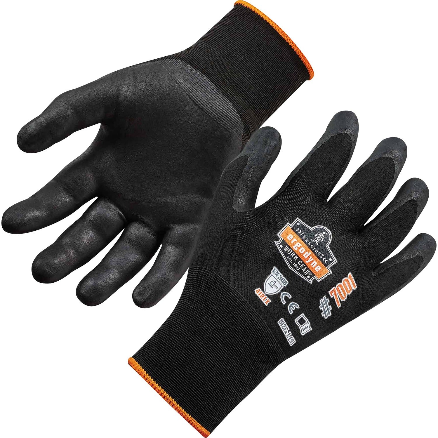 Ergodyne ProFlex 7001 Abrasion-Resistant Nitrile-Coated Gloves - DSX (17953)