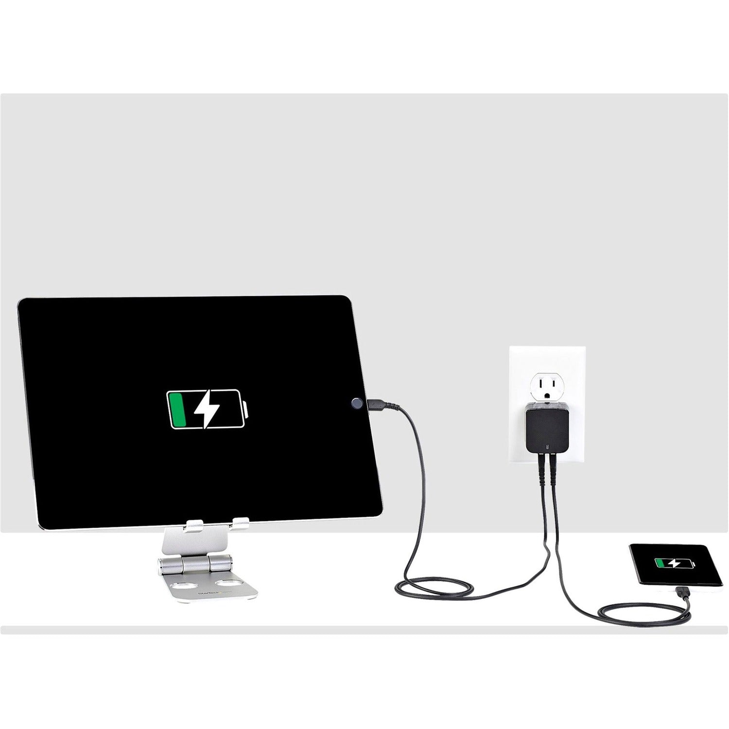 StarTech 2 Port Usb Wall Charger (2.4a / 1a Port) (USB2PACUBK)