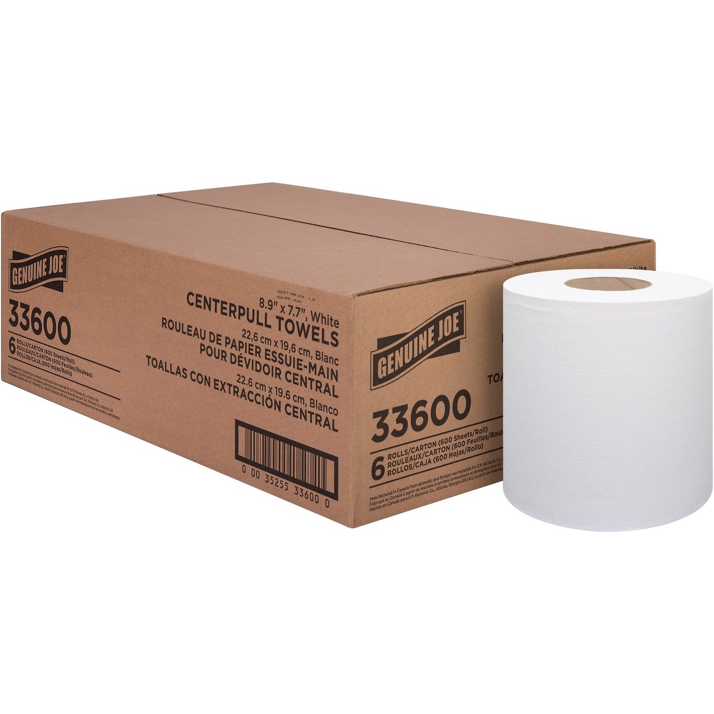 Genuine Joe Centerpull Towel Rolls (33600)