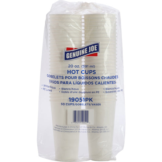 Genuine Joe 20 oz Disposable Hot Cups (19051)