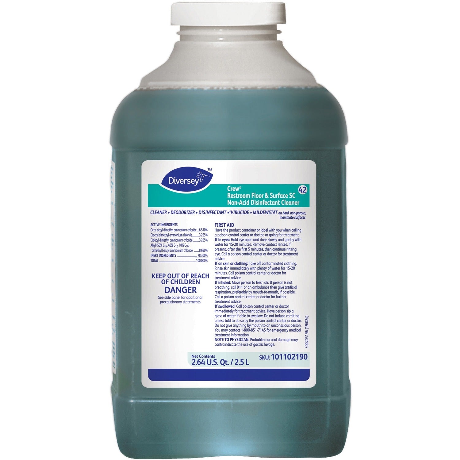 Diversey Crew Restroom Disinfectant Cleaner (101102190)