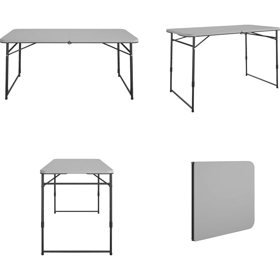 Cosco Fold Portable Indoor/Outdoor Utility Table (14400GRY1E)