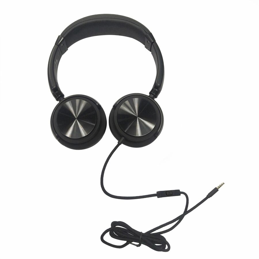 Compucessory Tangle-free Headset with Mic (15165)