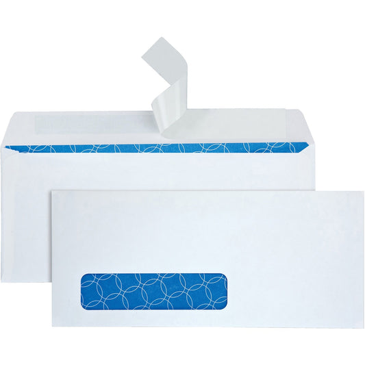 Quality Park No. 10 Single Window Security Tint Treated Business Envelopes (90119R)