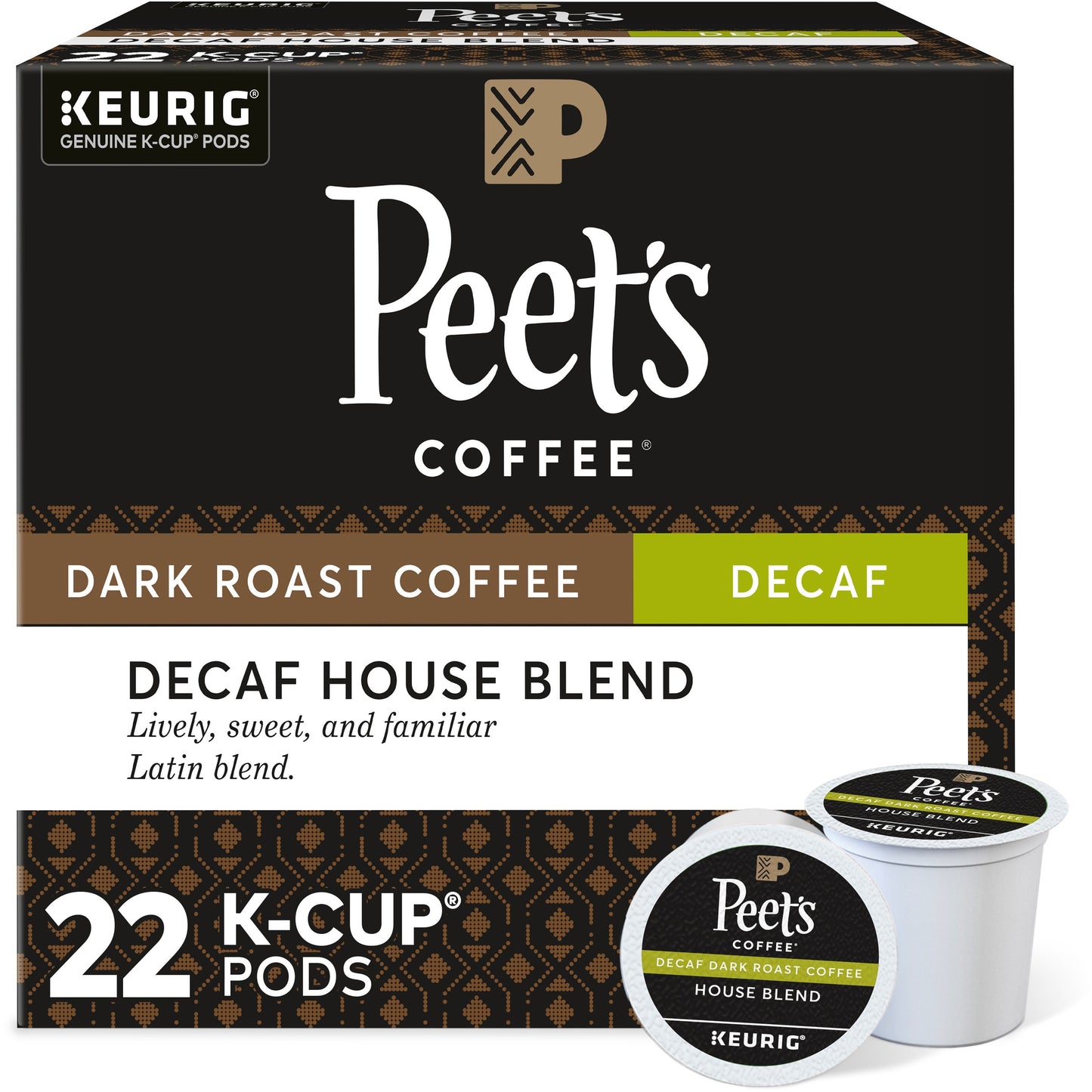  K-Cup House Blend Decaf Coffee (2408)