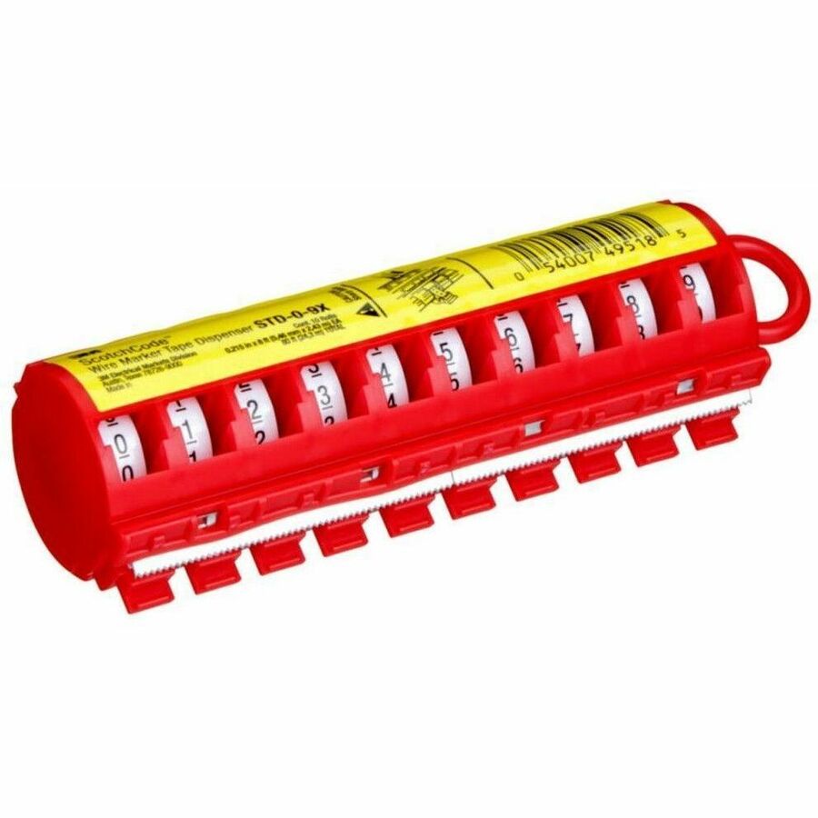 3M ScotchCode Wire Marker Tape Dispenser STD (STD09X)
