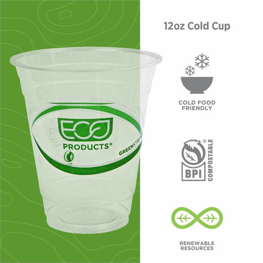 Eco-Products 12 oz GreenStripe Cold Cups (EPCC12GSA)