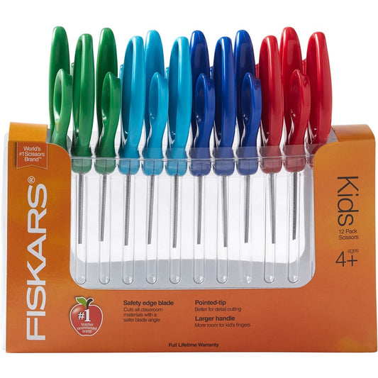 Fiskars 5" Blunt-tip Kids Scissors (1941601070)