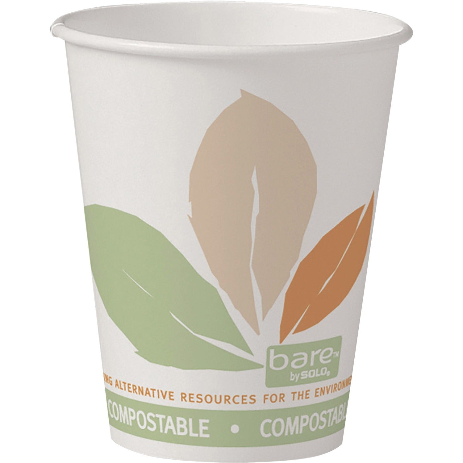 Solo Bare Eco-Forward 8 oz SSPLA Paper Hot Cups (378PLAJ723)