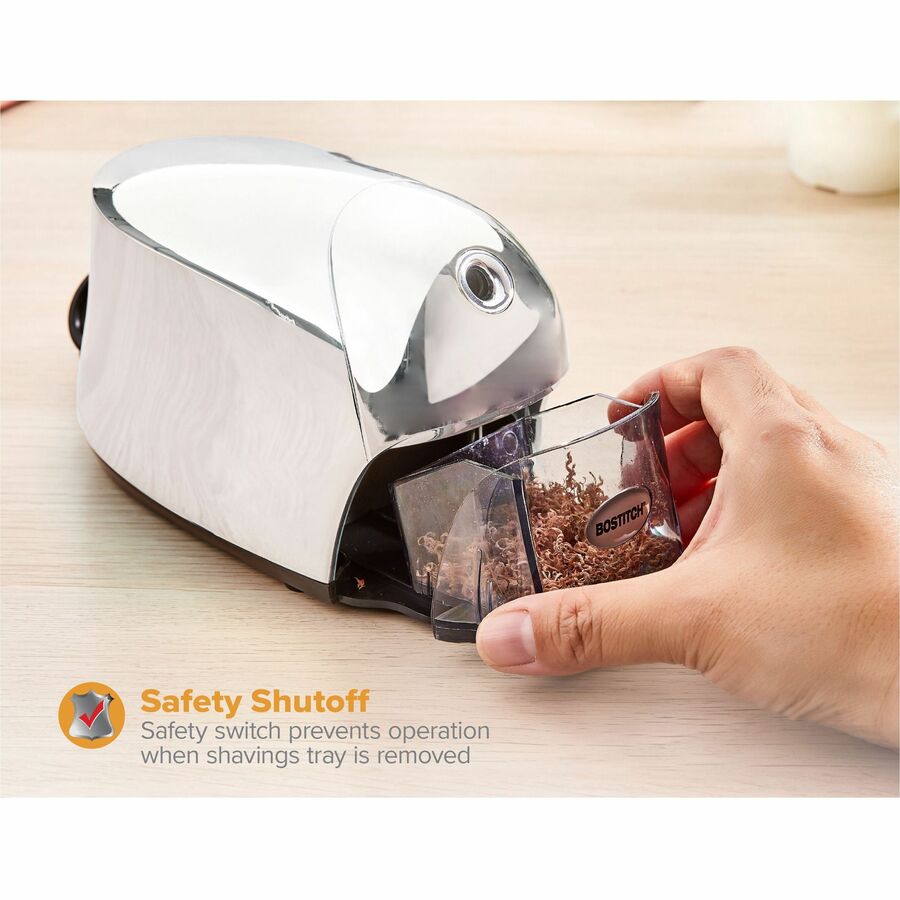 Bostitch QuietSharp Executive Pencil Sharpener (EPS8CHROME)