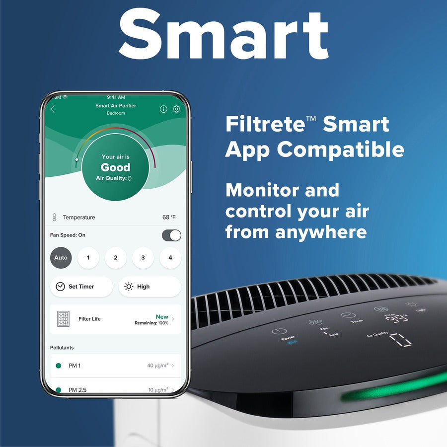 Filtrete Smart Room Air Purifier FAP-SC02, Medium Room, White (FAPSC02N)