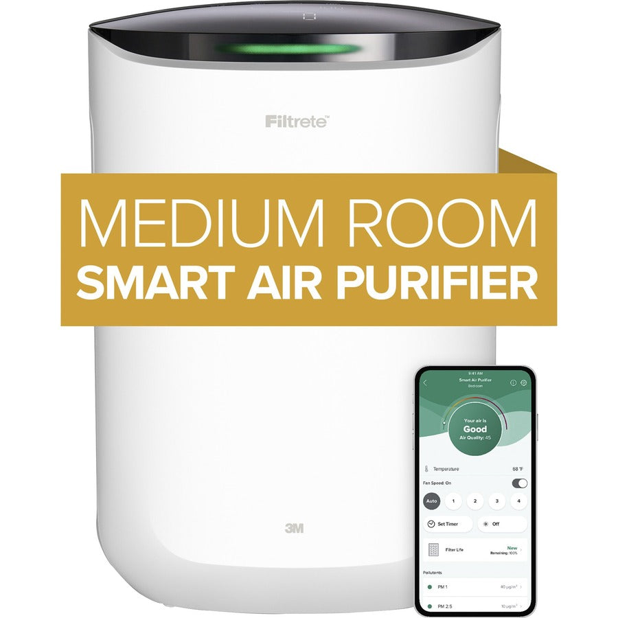 Filtrete Smart Room Air Purifier FAP-SC02, Medium Room, White (FAPSC02N)