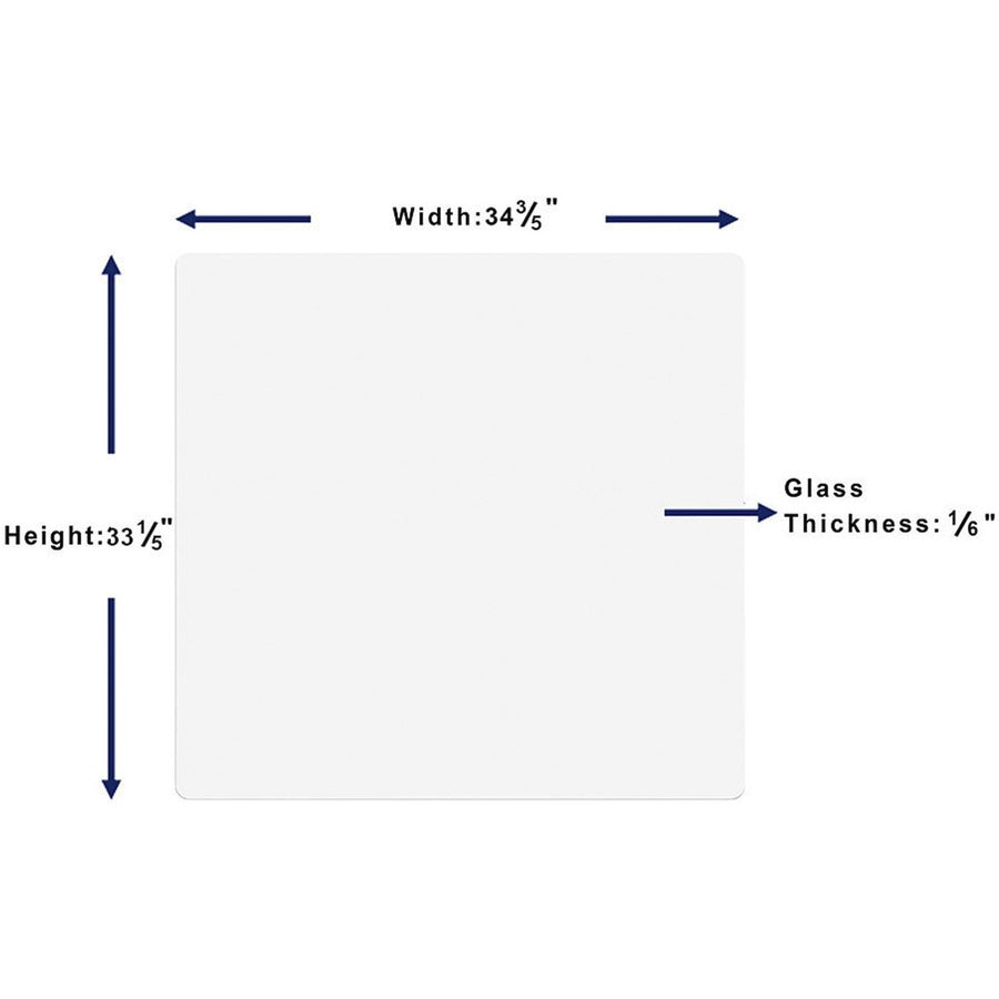 Lorell DIY Frameless Magnetic Glass Board (18324)