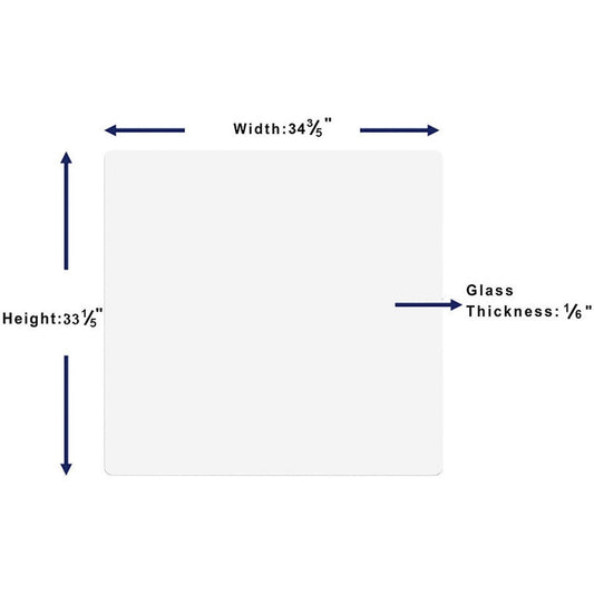 Lorell DIY Frameless Magnetic Glass Board (18324)