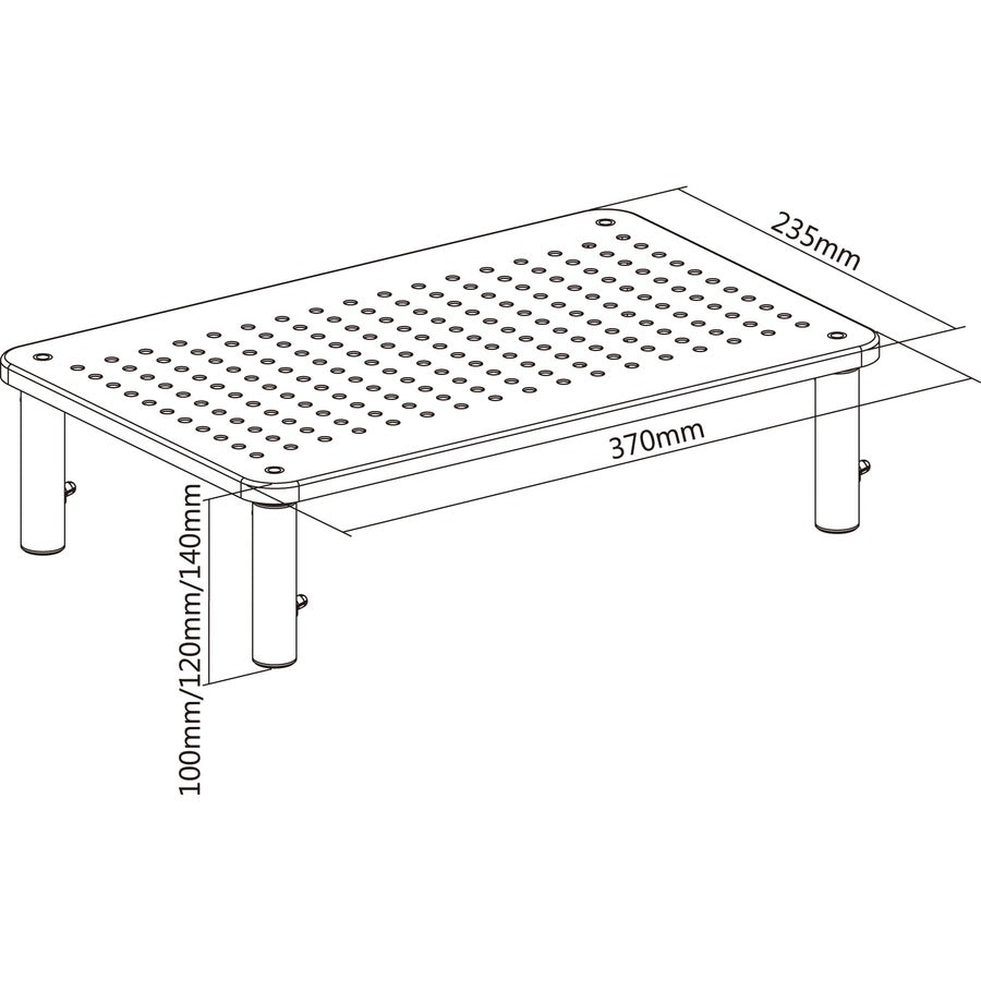 Lorell Height-Adjustable Device Stand (18329)