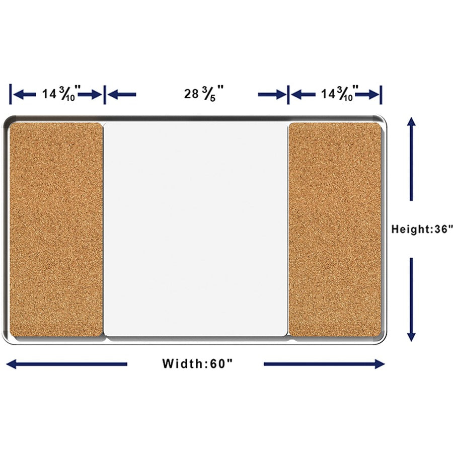 Lorell Mounting Frame for Whiteboard - Silver (18321)