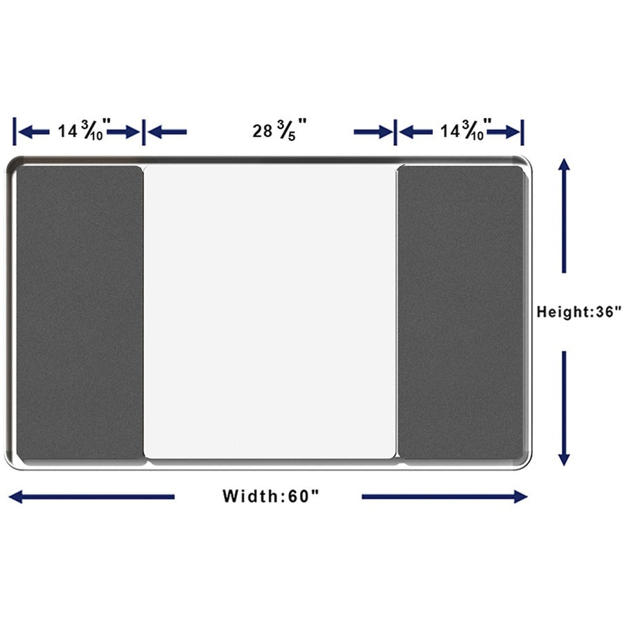 Lorell Mounting Frame for Whiteboard - Silver (18321)