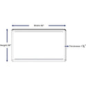Lorell Mounting Frame for Whiteboard - Silver (18322)