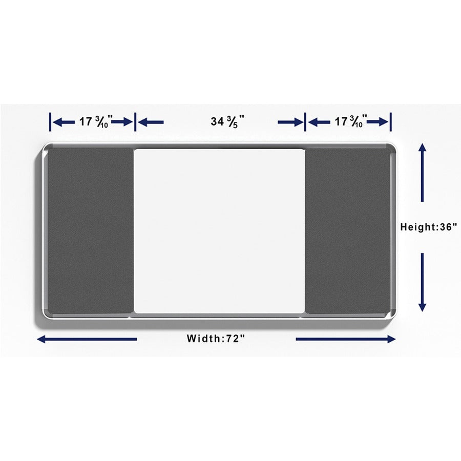 Lorell Mounting Frame for Whiteboard - Silver (18322)