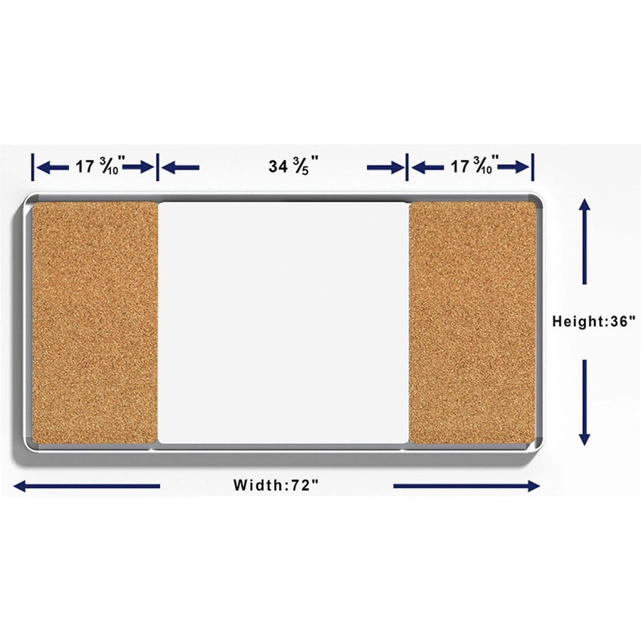 Lorell Mounting Frame for Whiteboard - Silver (18322)