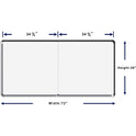 Lorell Mounting Frame for Whiteboard - Silver (18322)