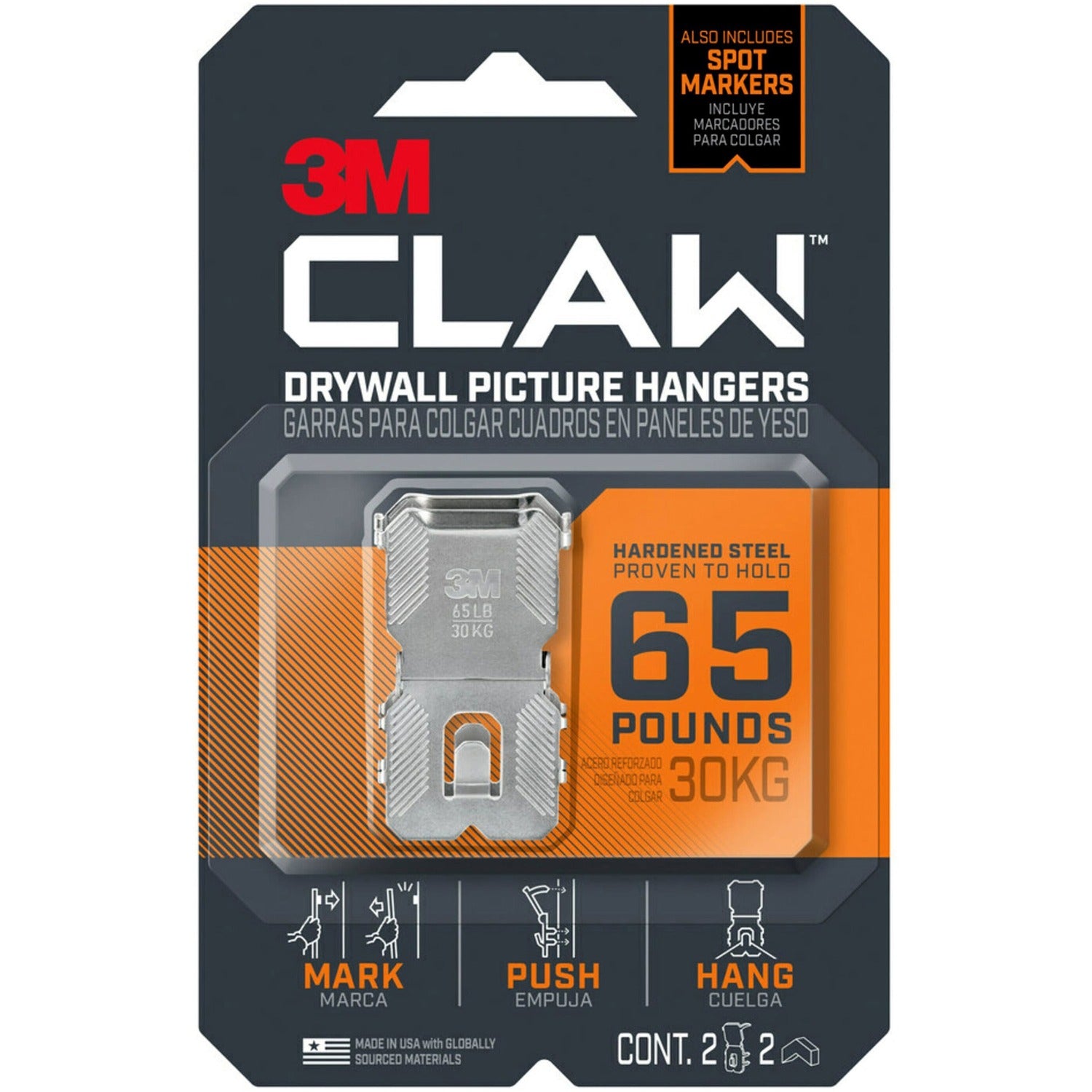 3M CLAW Drywall Picture Hanger (3PH65M2ES)