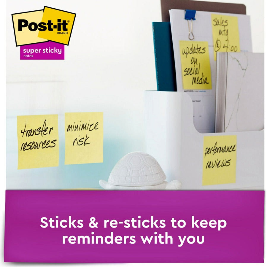  Super Sticky Dispenser Notes - Canary Yellow (R33018SSCYCP)