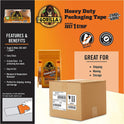 Gorilla Glue Gorilla Heavy-Duty Tough & Wide Shipping/Packaging Tape (6030402)