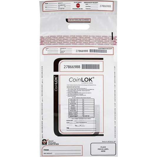 ControlTek CoinLOK Plastic Coin Bags (585407)