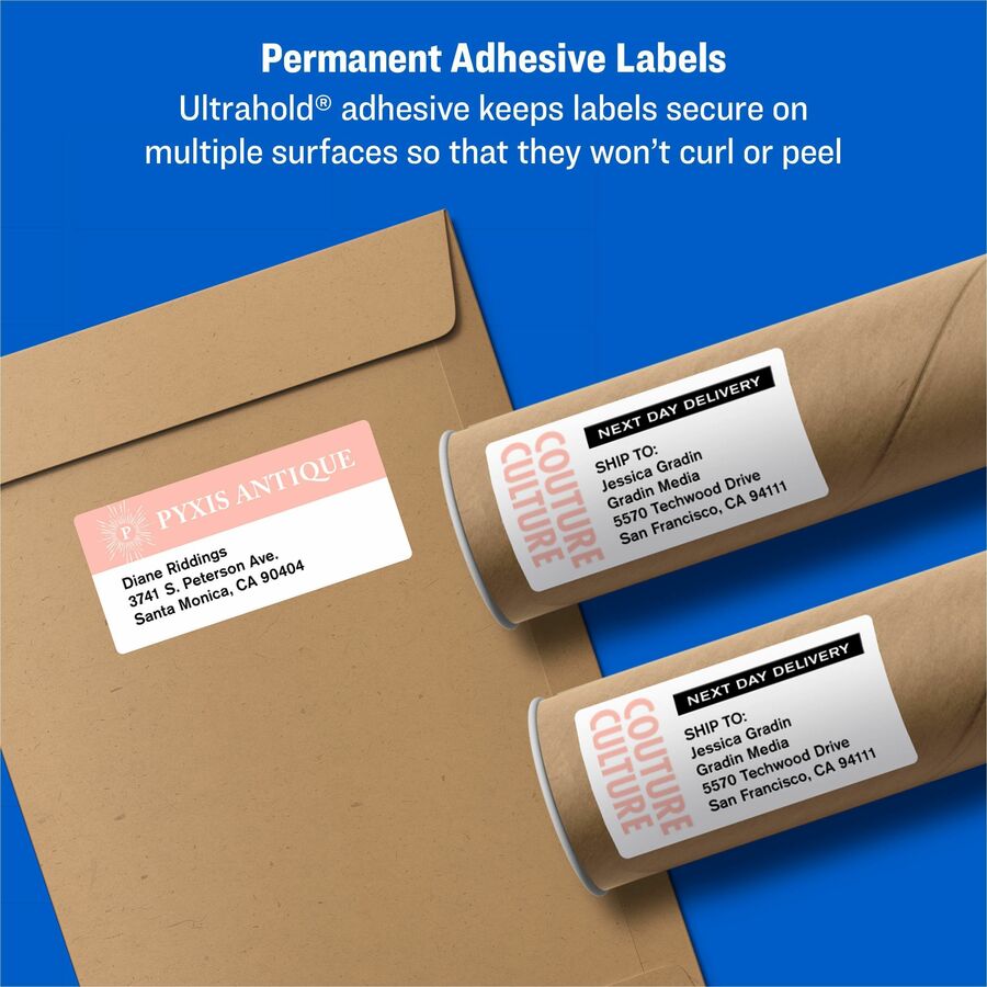  Printable Shipping Labels, 2.5" x 4" , 200 Labels (5816)