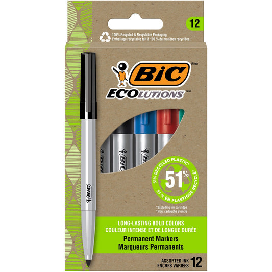 BIC Ecolutions Permanent Marker (PMER12AST)