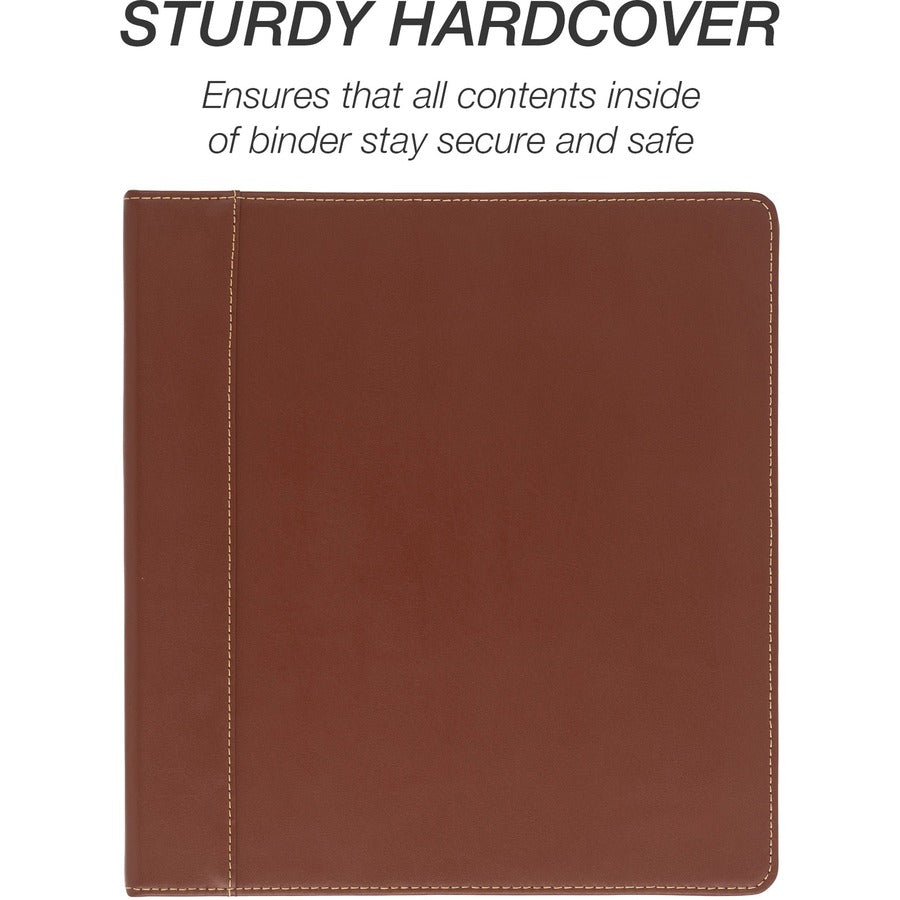 Samsill Contrast Stitch Leather Ring Binder (15712)