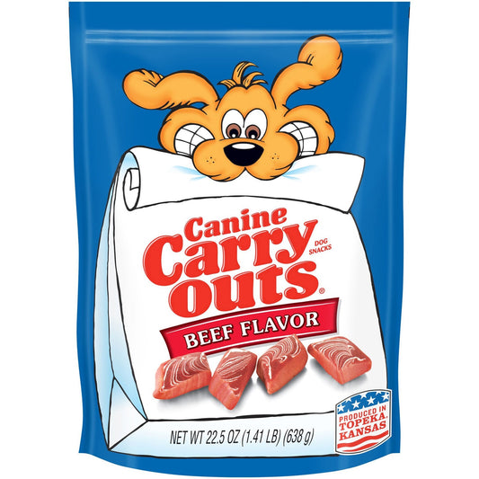 Canine Carryouts Beef Flavor Chewy Dog Treats (52023)