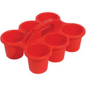 Deflecto Antimicrobial Kids 6 Cup Caddy (39509RED)