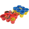 Deflecto Antimicrobial Kids 6 Cup Caddy (39509RED)