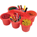 Deflecto Antimicrobial Kids 6 Cup Caddy (39509RED)