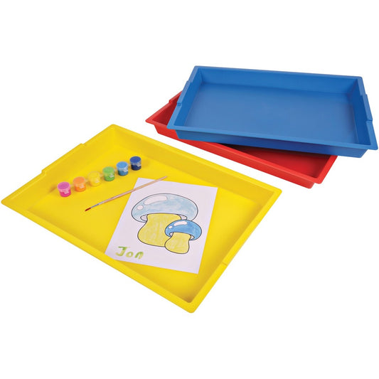 Deflecto Antimicrobial Finger Paint Tray (39507YEL)