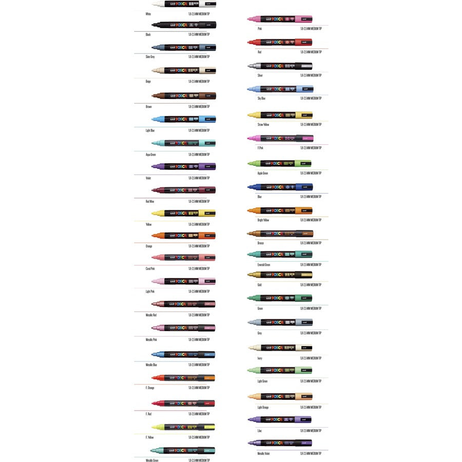  Posca PC-5M Paint Markers (PC5MWHITE)