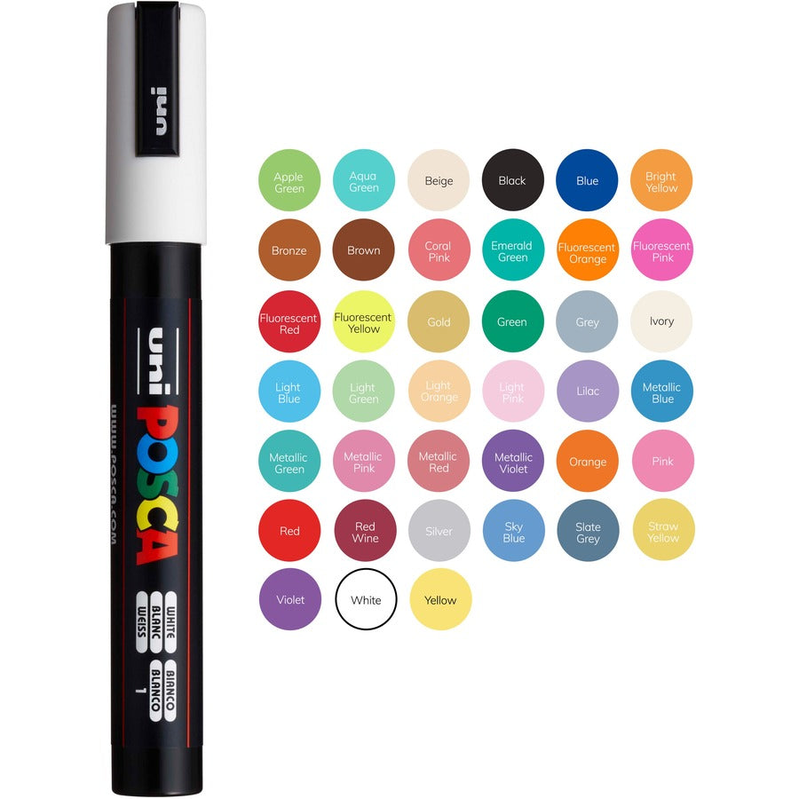  Posca PC-5M Paint Markers (PC5MYELLOW)